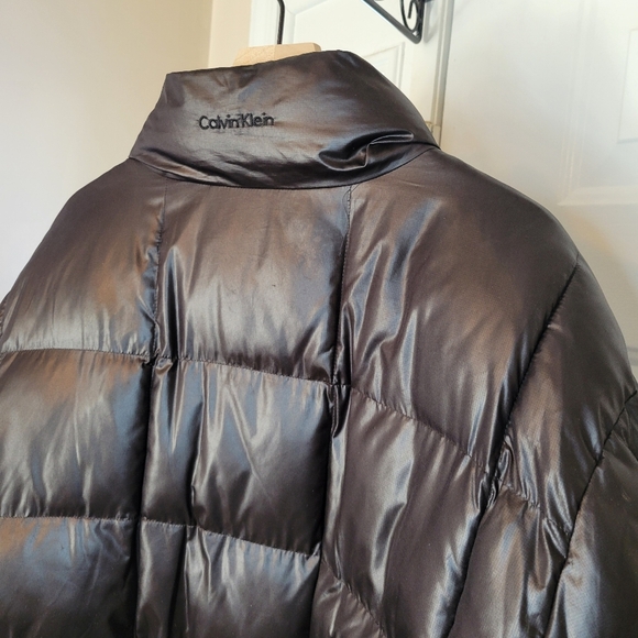 Calvin Klein Puffer Heavyweight Black Zip-Up Jacket With Pockets, Size XXL Mens - Picture 9 of 10